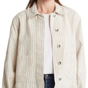 Rag and Bone striped naval chore jacket inL/L
